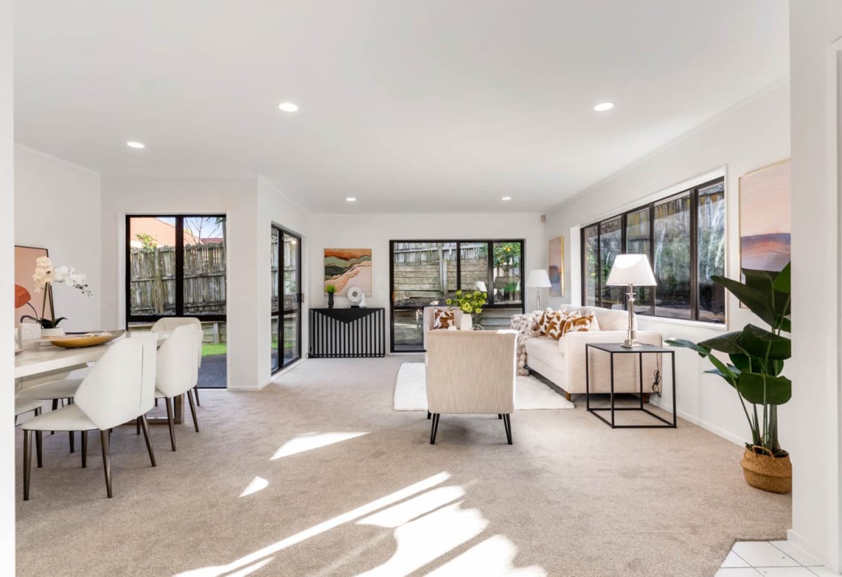 Macleans College zone, Solid brick and cedar construction, Standalone 3 beds 2 baths house with double garage, 0.7 km to Pigeon Mountain School, 0.9 km to Bucklands Beach Intermediate, 1.3 km to Macleans College, 1/28 Britannia Place, Half Moon Bay, Auckland