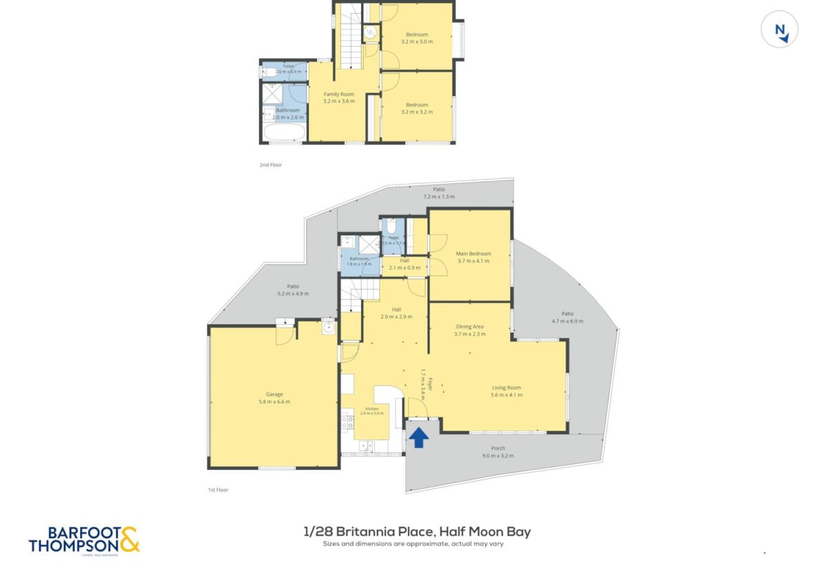 Macleans College zone, Solid brick and cedar construction, Standalone 3 beds 2 baths house with double garage, 0.7 km to Pigeon Mountain School, 0.9 km to Bucklands Beach Intermediate, 1.3 km to Macleans College, 1/28 Britannia Place, Half Moon Bay, Auckland