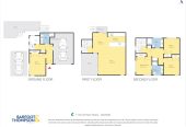 Double Westlake school zone, 4 beds (1 ensuite) 2.5 baths home with garage, 1 bed 1 bath ground floor, within walking distance to Pak’nSave, Golden Apple Supermarket, Patch Café, local shops, 0.6 km to Glenfield Intermediate School, 1.1 km to Sunnybrae Normal School and Westlake Boys’ High School, 1.3 km to Westlake Girls’ High School, 174A Archers Road, Glenfield, Auckland