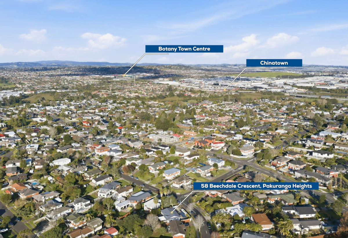 680m2 section with RC, EPA approved for 3-lot subdivision, 3 beds 1 bath house with carport, 58 Beechdale Crescent, Pakuranga Heights, Auckland