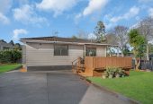 701m2 section, 3 beds 1 bath house with standalone double garage, close to schools, Papakura town centre, easy motorway access, 0.6 km to Redhill School, 1.6 km to Papakura Intermediate, 1.9 km to Papakura High School, 6 Redcrest Avenue, Red Hill, Auckland