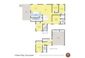 478m2 section, 5 beds (1 ensuite) 3 baths house, double garage, 1 bed 1 bath ground floor, 4 + 1 layout, 5 Mara Way, Sunnyvale, Auckland