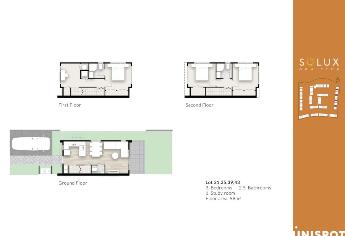 Premium sections, The proposed development is designed for modern three-level townhouses, with flexible layouts ranging from 3 to 4 bedrooms, optional study, 3 bathrooms, and either a garage or dedicated car park., Close to Ormiston Town Centre, schools, 0.6 km to Mission Heights Junior College, 0.7 km to Mission Heights Primary School and Ormiston Senior College, 370 Ormiston Road, Flat Bush, Auckland