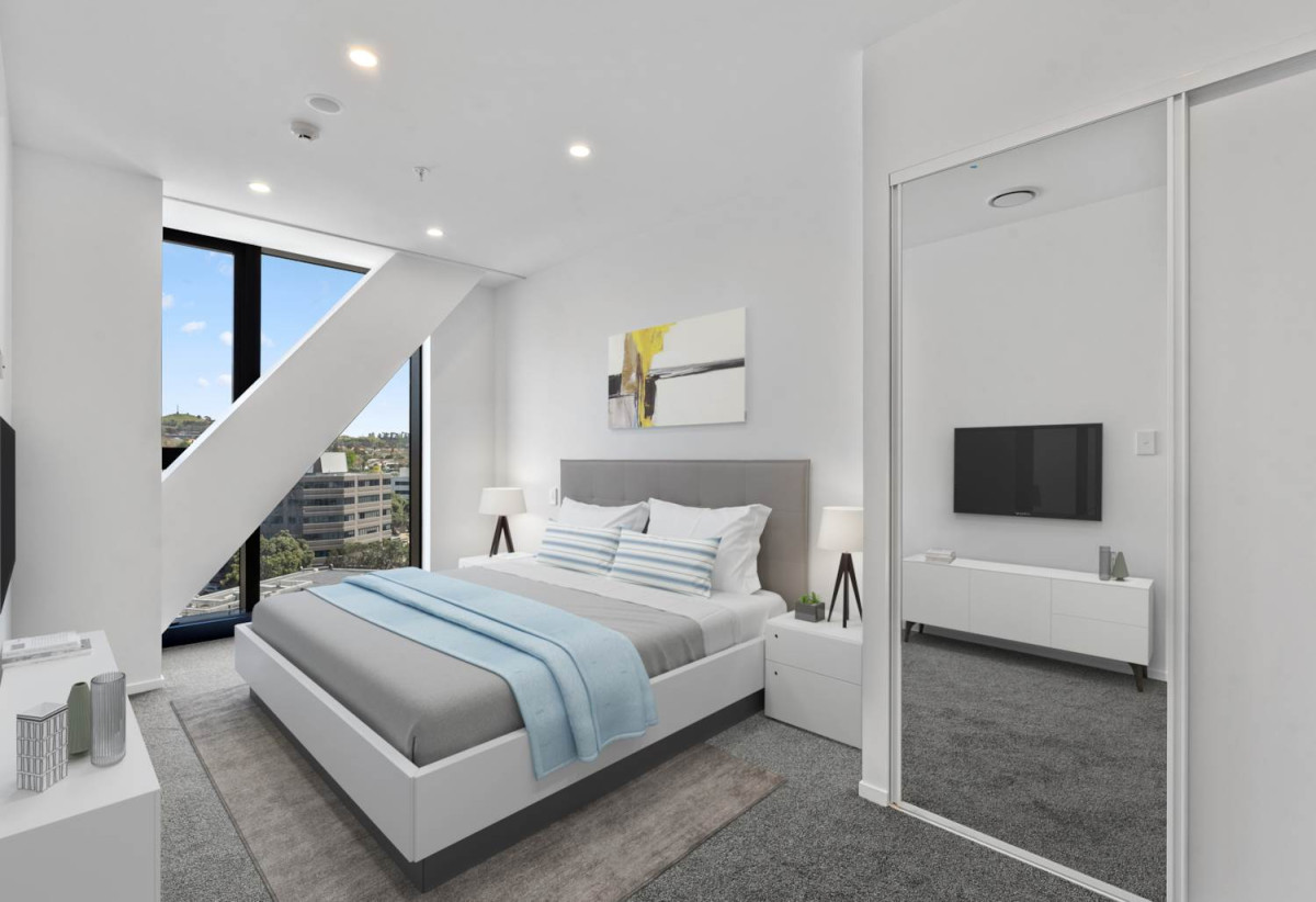 40 Apartments Released as Developer Moves on, Studio – 30m2 – Priced at $345,000, One bedroom – 43-61m2 – Pricing from $535,000, Two bedroom – 66-76m2 – Pricing from $699,000, Dual Key – 76m2 – Priced at $899,000, Cafés and restaurants are within walking distance, 20 Park Avenue (Residential), Ellerslie, Auckland