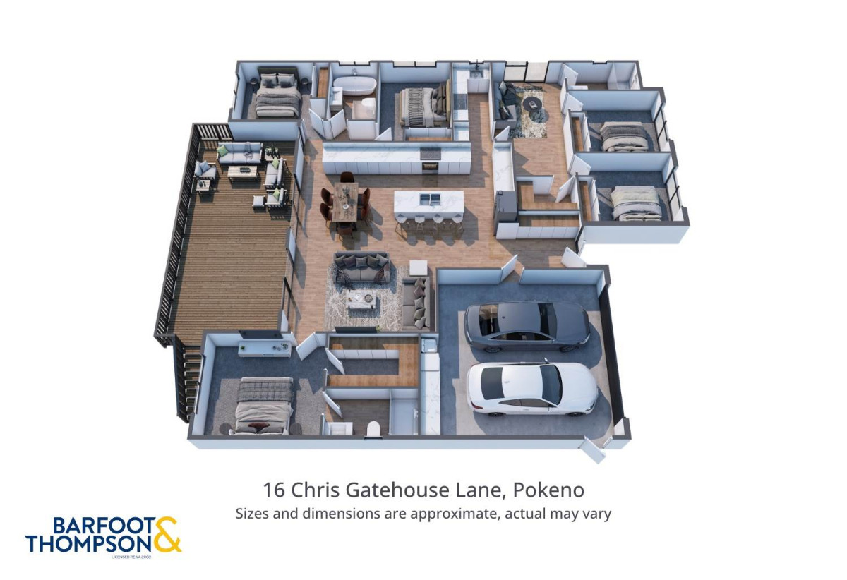 1857m2 section, 216m2 Brandnew 5 beds 3 baths house, double garage, 3 + 2 layout, Completion anticipated end of July, 16 Chris Gatehouse Lane, Pokeno