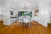 739m2 section, 5 beds (1 ensuite) + study 3 baths house with double garage and swimming pool, 2 bed 1 bath ground floor, 49 Weatherly Road, Torbay, Auckland