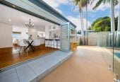 739m2 section, 5 beds (1 ensuite) + study 3 baths house with double garage and swimming pool, 2 bed 1 bath ground floor, 49 Weatherly Road, Torbay, Auckland