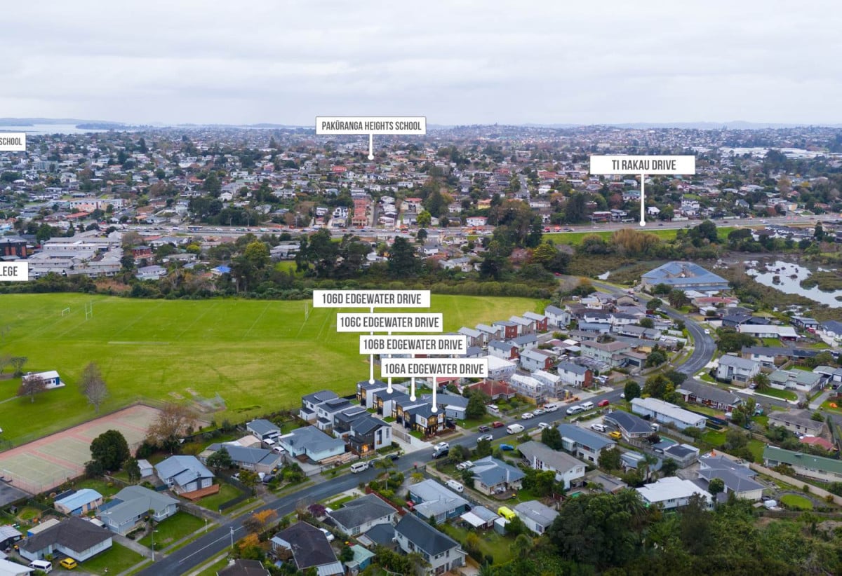 10-Year Building Warranty, Brandnew standalone 4 beds 2.5 baths home with garage, close to shopping centres, schools, parks, and everyday amenities, 0.3 km to Edgewater College, 1.1 km to Anchorage Park School, 1.2 km to Pakuranga Intermediate, Lot 2/106 Edgewater Drive, Pakuranga, Auckland