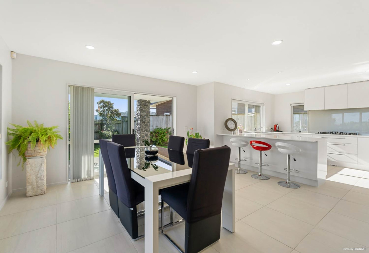 492m2 section, 5 beds 3 baths house with triple garage, Easy access to Ormiston Town Centre and local amenities, 0.6 km to Ormiston Senior College, 0.9 km to Baverstock Oaks School, 1.1 km to Mission Heights Junior College, 65 Multose Drive, Flat Bush, Auckland