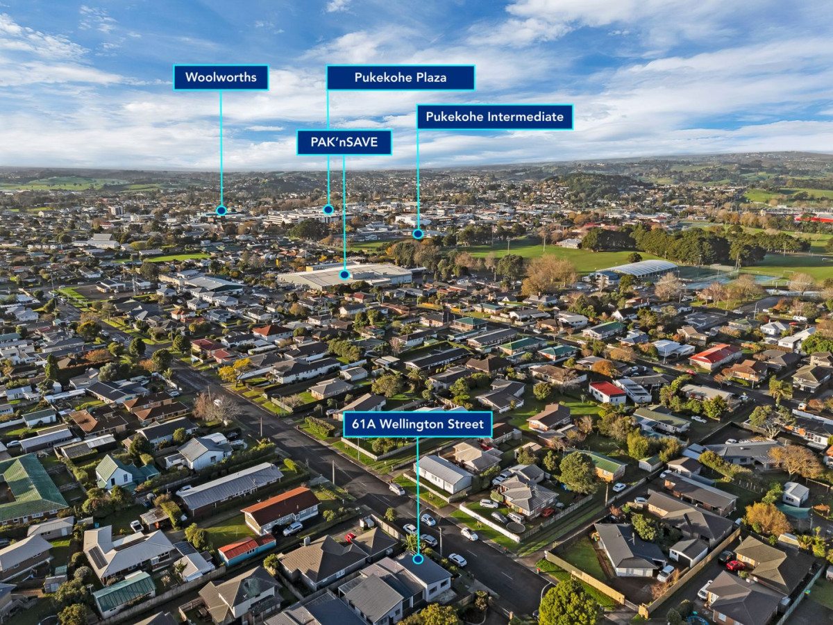 Must sell, 3 beds 2 baths home with garage on 205m2 section, located within walking distance to shops, supermarkets, cinemas, schools, 61a Wellington Street, Pukekohe, Auckland