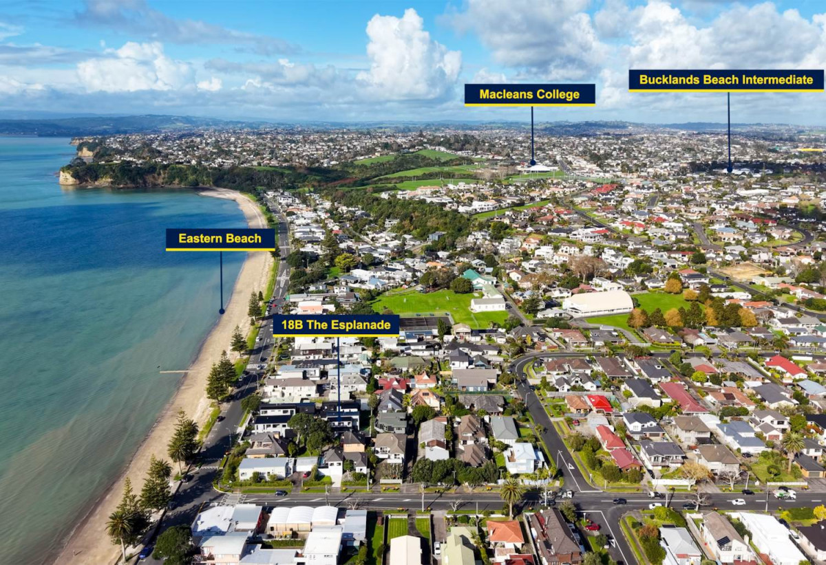 Macleans College zone, 231m2 Brandnew standalone 4 beds (2 ensuites) 3.5 baths house with double garage on 414m2 section, move-in ready, nearby the beach, 0.7 km to Bucklands Beach Primary School, 1.3 km to Macleans College and Bucklands Beach Intermediate, 18B The Esplanade, Eastern Beach, Auckland