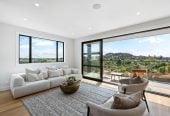 Freehold 4 beds (2 ensuites) 3.5 baths home, double garage, 1 ensuite ground floor, 3 + 1 layout, Lift infrastructure installed for future lift installation, Daikin rooftop heating and cooling system, Bluetooth audio system to kitchen and living areas, 1/2 Valonia Street, Mt Roskill, Auckland