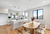 Freehold 4 beds (2 ensuites) 3.5 baths home, double garage, 1 ensuite ground floor, 3 + 1 layout, Lift infrastructure installed for future lift installation, Daikin rooftop heating and cooling system, Bluetooth audio system to kitchen and living areas, 1/2 Valonia Street, Mt Roskill, Auckland