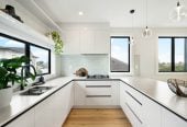 Freehold 4 beds (2 ensuites) 3.5 baths home, double garage, 1 ensuite ground floor, 3 + 1 layout, Lift infrastructure installed for future lift installation, Daikin rooftop heating and cooling system, Bluetooth audio system to kitchen and living areas, 1/2 Valonia Street, Mt Roskill, Auckland