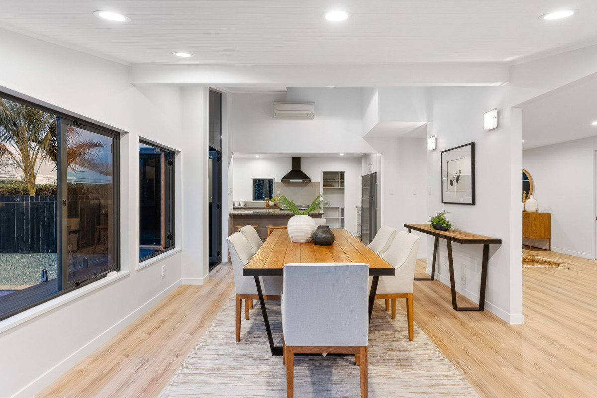 Overseas vendors committed to sell, 1420m2 section, Over 400m2 5 beds 3.5 baths, double garage, swimming pool, Striking cedar architectural home offering resort-style family living, moments from Wainoni Park and local amenities, 6 Birchwood Grove, Greenhithe, Auckland