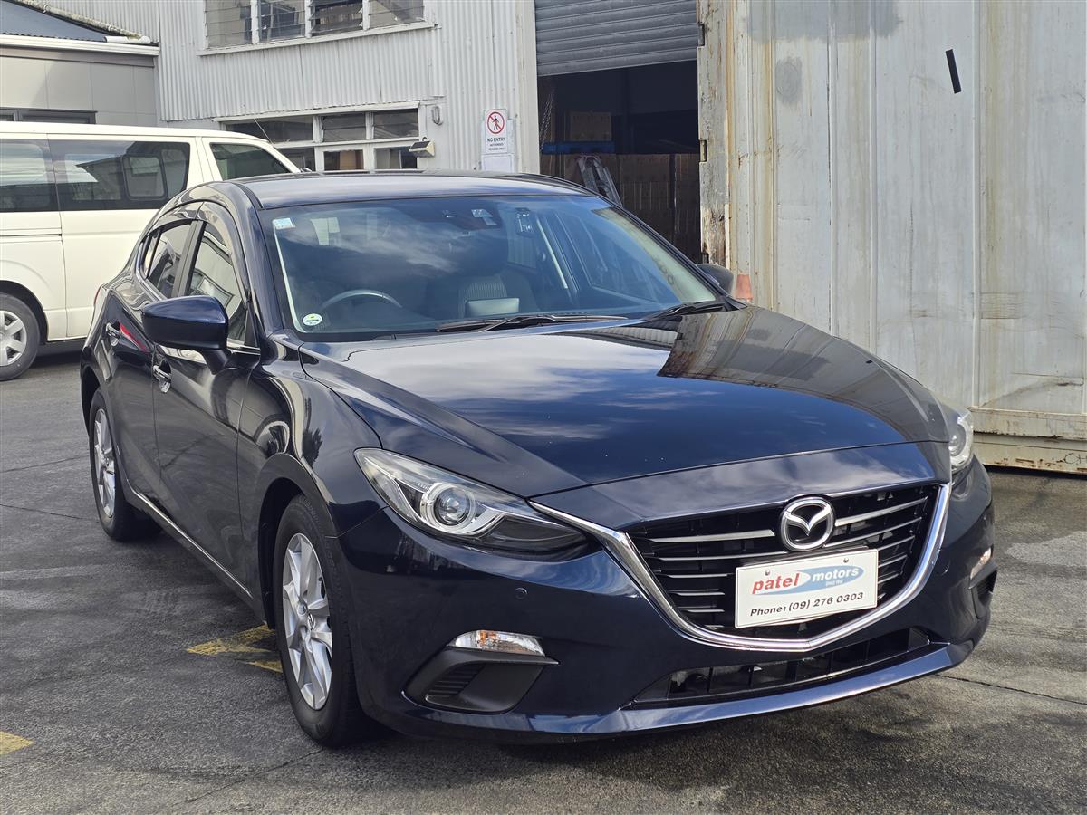 2016 Mazda Axela Parking Sensors !! Blind Spot Monitor !! Hatchback Automatic, 5 seats, Blue, New Import, Petrol, 1,490 cc, 74,531 km
