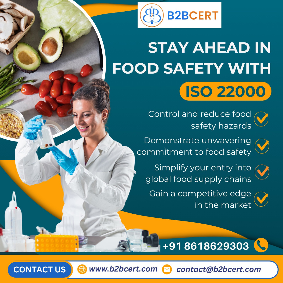 ISO 22000 Certification Consultants in Singapore – Enhance Food Safety with B2BCERT