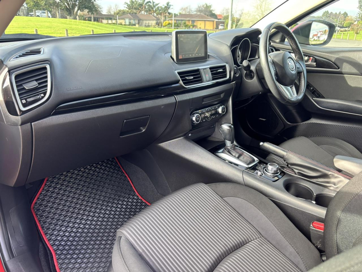 2014 Mazda Axela 15S Bose Audio, 4 Door, Sedan, Automatic, 5 seats, Burgandy, 1500cc, Petrol, 69,128km
