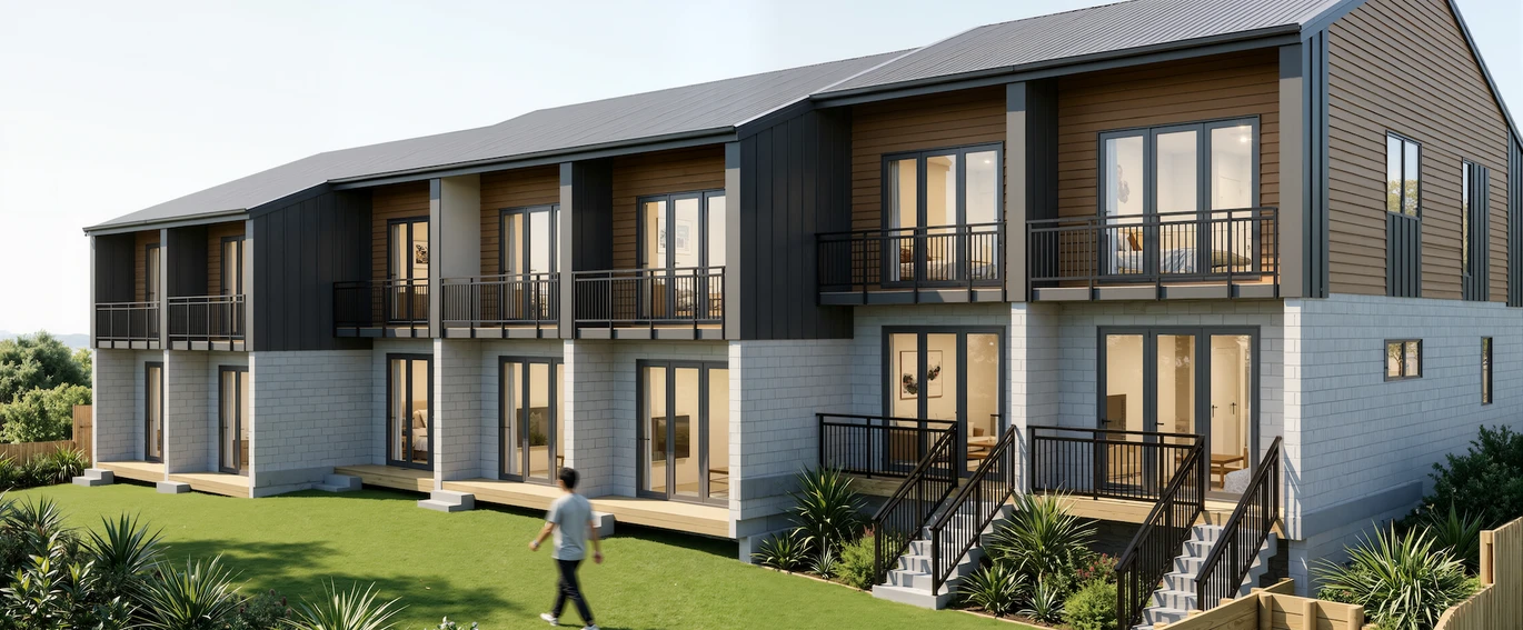10-Year Master Build Warranty, Brandnew 2 beds 2.5 baths townhouse, Approximately one minute’s walk to Avondale Train Station, Walking distance to shops, cafés, restaurants and daily amenities, close to Lynn Mall and Avondale Sunday Market, School Zone: Avondale Primary School, Avondale Intermediate and Avondale College, Lot 15-21/11 & 15 Saint Jude Street Avondale, Auckland