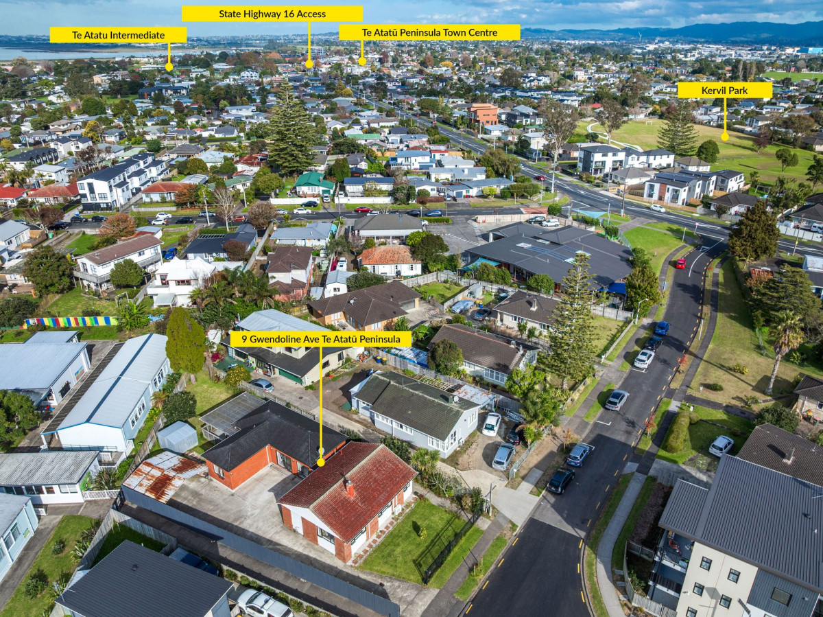 739m2 section, 166n2 Brick and tile 4 beds 2 baths house with carports, within walking distance to Peninsula Primary School and close to Kervil Park, playgrounds, local cafes, shops, 9 Gwendoline Avenue Te Atatu Peninsula, Auckland