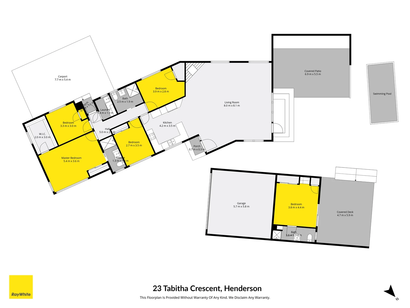 909m2 section, 158m2 4 beds 2 baths main houe PLUS a separate wing/sleepout with a 5th bedroom, bathroom, and covered deck, a massive covered patio with a professional-grade wood-fired pizza oven and a fully equipped outdoor bar area, a large carport, close to reserves, local shops, schools, 23 Tabitha Crescent Henderson, Auckland