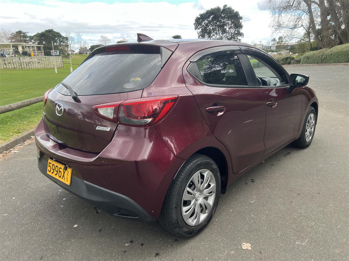 2017 Mazda Demio BLUETOOTH Hatchback Automatic, 5 seats, MAROON, Petrol, 1,300 cc, 29,854 km