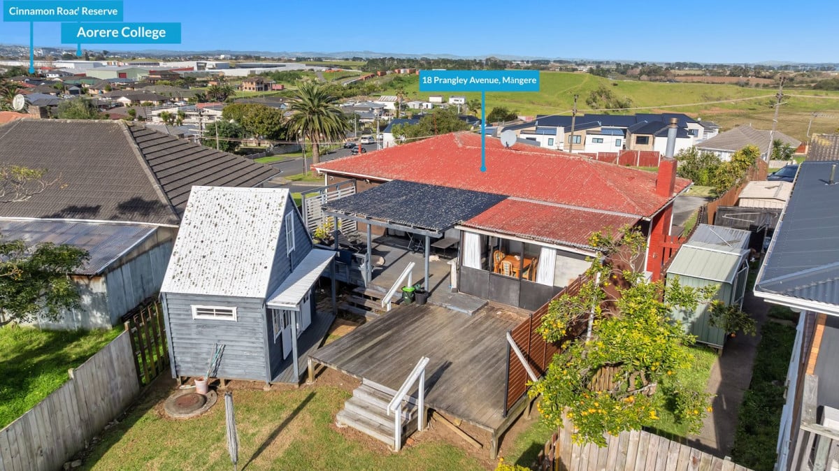 Deceased Estate, 875m2 section, 3 beds 1 bath house, A short walk to Jean Batten School; handy to Sir Douglas Bader Intermediate and Aorere College, Close to Māngere Town Centre, supermarkets, and local parks, motorway access, 18 Prangley Avenue, Mangere, Auckland