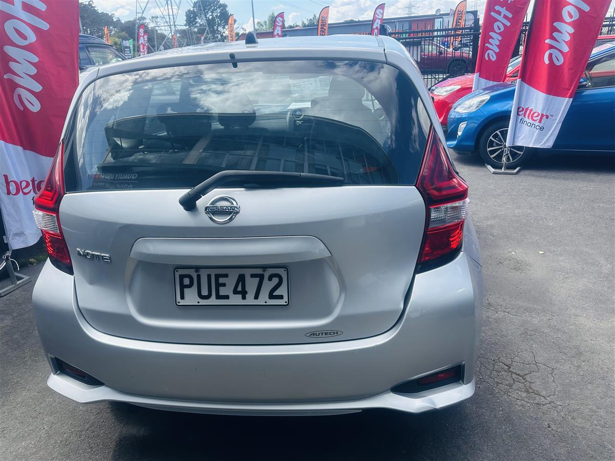 2017 Nissan Note Hatchback Automatic, 5 seats, Silver, Petrol, 1,200 cc, 101,000 km