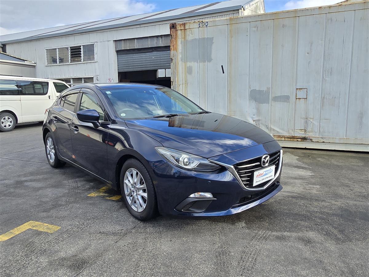 2016 Mazda Axela Parking Sensors !! Blind Spot Monitor !! Hatchback Automatic, 5 seats, Blue, New Import, Petrol, 1,490 cc, 74,531 km