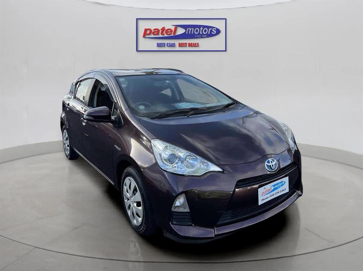 2014 Toyota Aqua G / BACK CAMERA / PUSH START Hatchback Automatic, Purple, New Import, Hybrid, 1,500 cc, 78,415 km