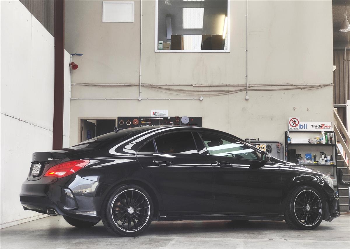 2013 Mercedes-Benz CLA 250 AMG EDITION ONE/TURBO/NZ NAV/ELECTRIC SEAT Sedan Automatic, 5 seats, Black, Petrol, 1,990 cc, 101,798 km