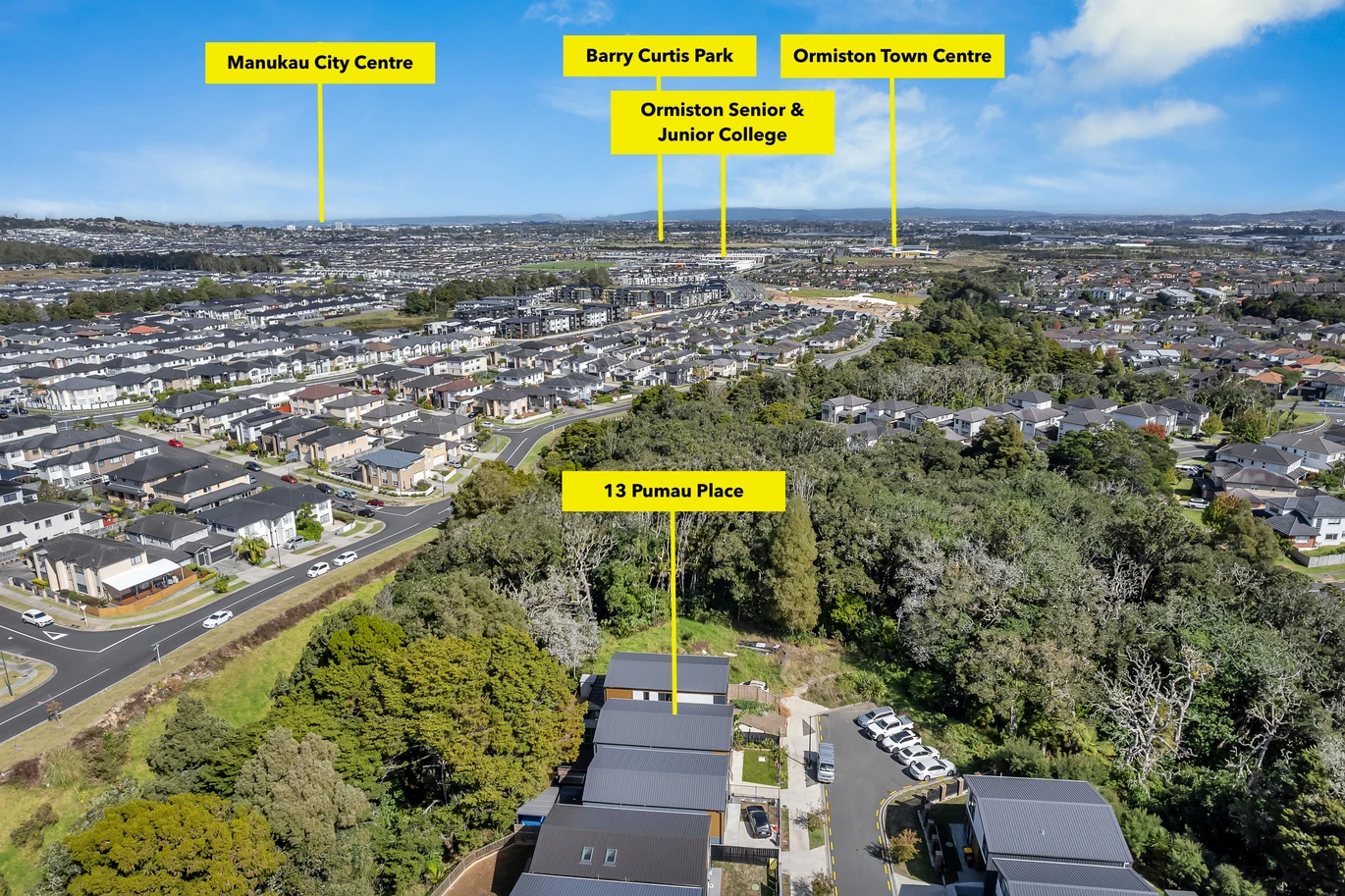 Owners relocating, Next to the Reserve-Mission Heights, Standalone 4 beds 2.5 baths house with garage, close to Ormistonshopping centre, zoned for Mission Heights Primary and Junior college, 13 Pumau Place Flat Bush, Auckland