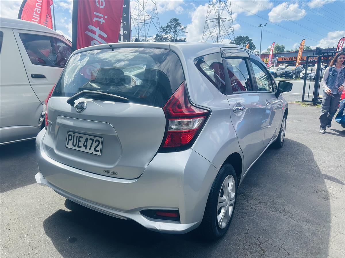 2017 Nissan Note Hatchback Automatic, 5 seats, Silver, Petrol, 1,200 cc, 101,000 km