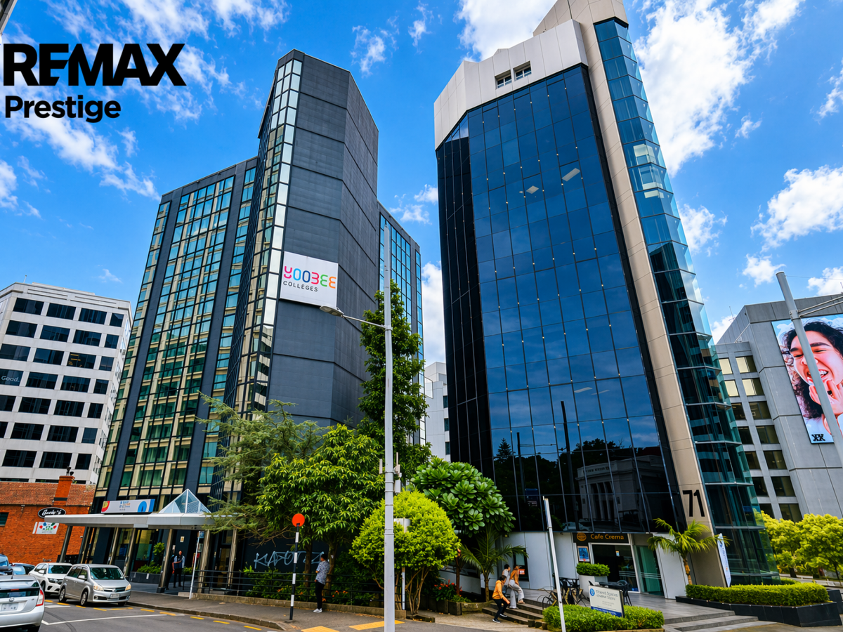 Whole Top Floor Tenancy – 599sqm on Fully Refurbished Building, 20 secure car parks included, Level 5 and Level 8 fully fitted office spaces also available, Customisable Fit-Out Options, 3 City Road, Grafton, Auckland