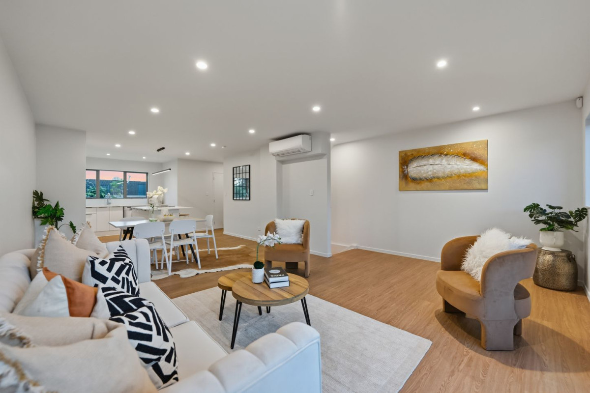 Corner Unit | Sky Tower Views | Westlake school Zone, 156m2 Brandnew 3 beds + study 3.5 baths home with garage, 72F Sycamore Drive, Sunnynook, Auckland