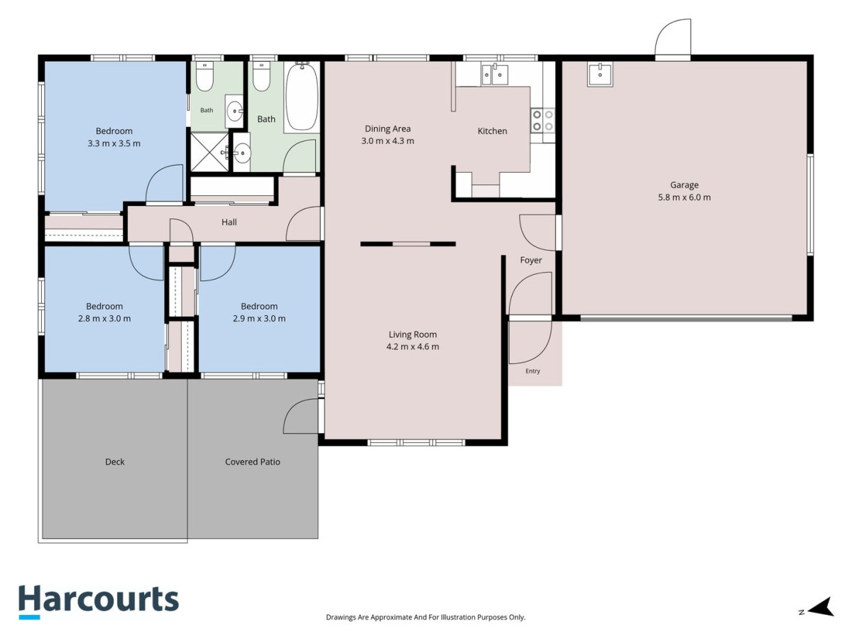 464m2 section, 139m2 Brick and tile 3 beds 2 baths house with double garage, 42 Rush Creek Drive, Westgate, Auckland