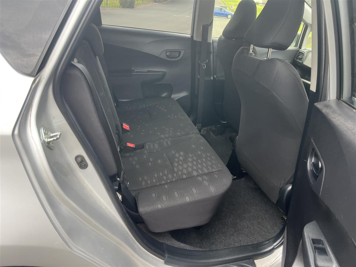 2012 Toyota Ractis /CURRENT WOF AND REGO Hatchback Automatic, 5 seats, Silver, Petrol, 1,320 cc, 57,800 km
