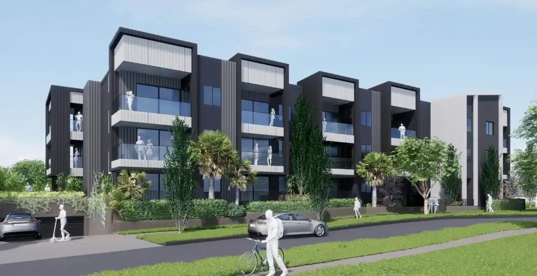 Substantial Land Size: 1,206m² (more or less) of prime land with a GFA of 2,134.78 m2, RC approved for 30 walk up units and 23 carparks, 0.5 km to Royal Road School, Superlot 5/50-56 Westgate Drive, Westgate, Auckland