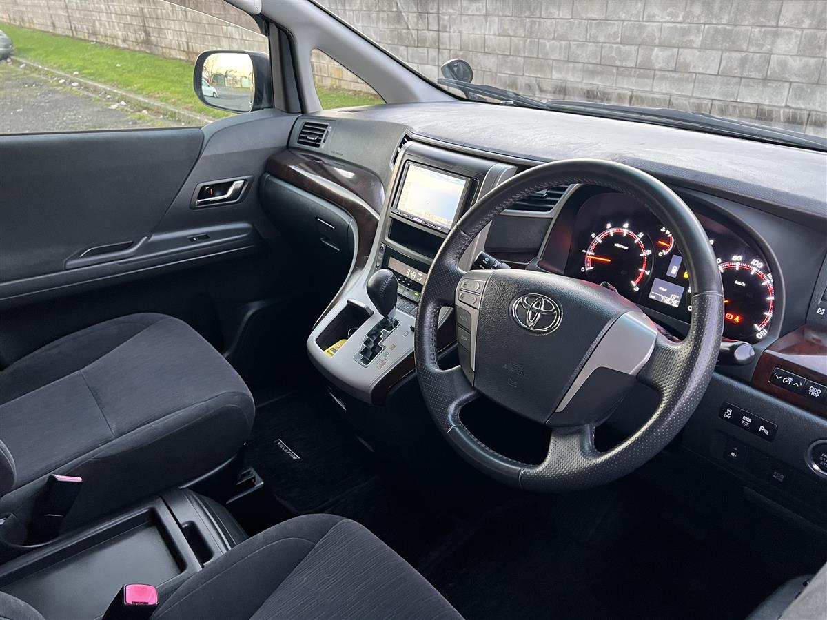 2012 Toyota Vellfire Parking Sensors !! Van Automatic, 8 seats, Black, New Import, Petrol, 2,360 cc, 74,827 km