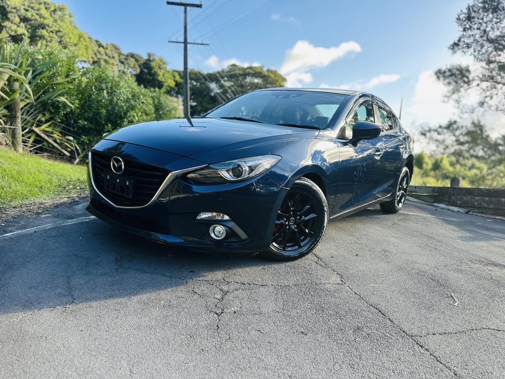 2014 Mazda Axela HYBRID !! L PACKAGE !! TOP SPEC !! Sedan Tiptronic, 5 seats, Blue, New Import, Hybrid, 2,000 cc, 78,020 km