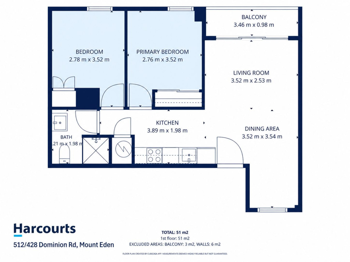 Double grammar school zone ( Mt Albert Grammar and Epsom Girls Grammar), 57m2 Freehold 2 beds 1 bath apartment, 512/428 Dominion Road, Mount Eden, Auckland
