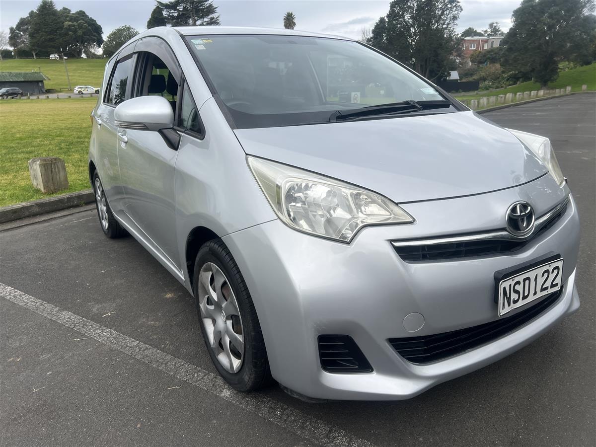 2012 Toyota Ractis /CURRENT WOF AND REGO Hatchback Automatic, 5 seats, Silver, Petrol, 1,320 cc, 57,800 km