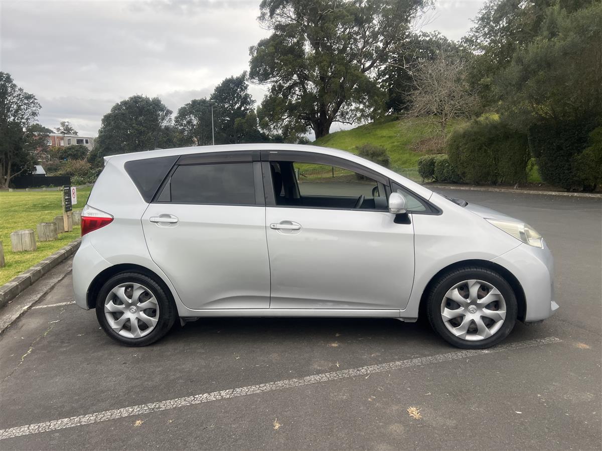 2012 Toyota Ractis /CURRENT WOF AND REGO Hatchback Automatic, 5 seats, Silver, Petrol, 1,320 cc, 57,800 km