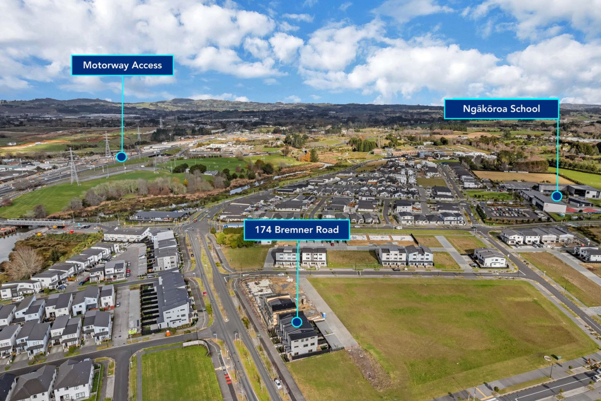 170m2 Brandnew 5 beds (2 ensuites) 3.5 baths home with 2 car parks, 174-180 Bremner Road, Karaka, Auckland