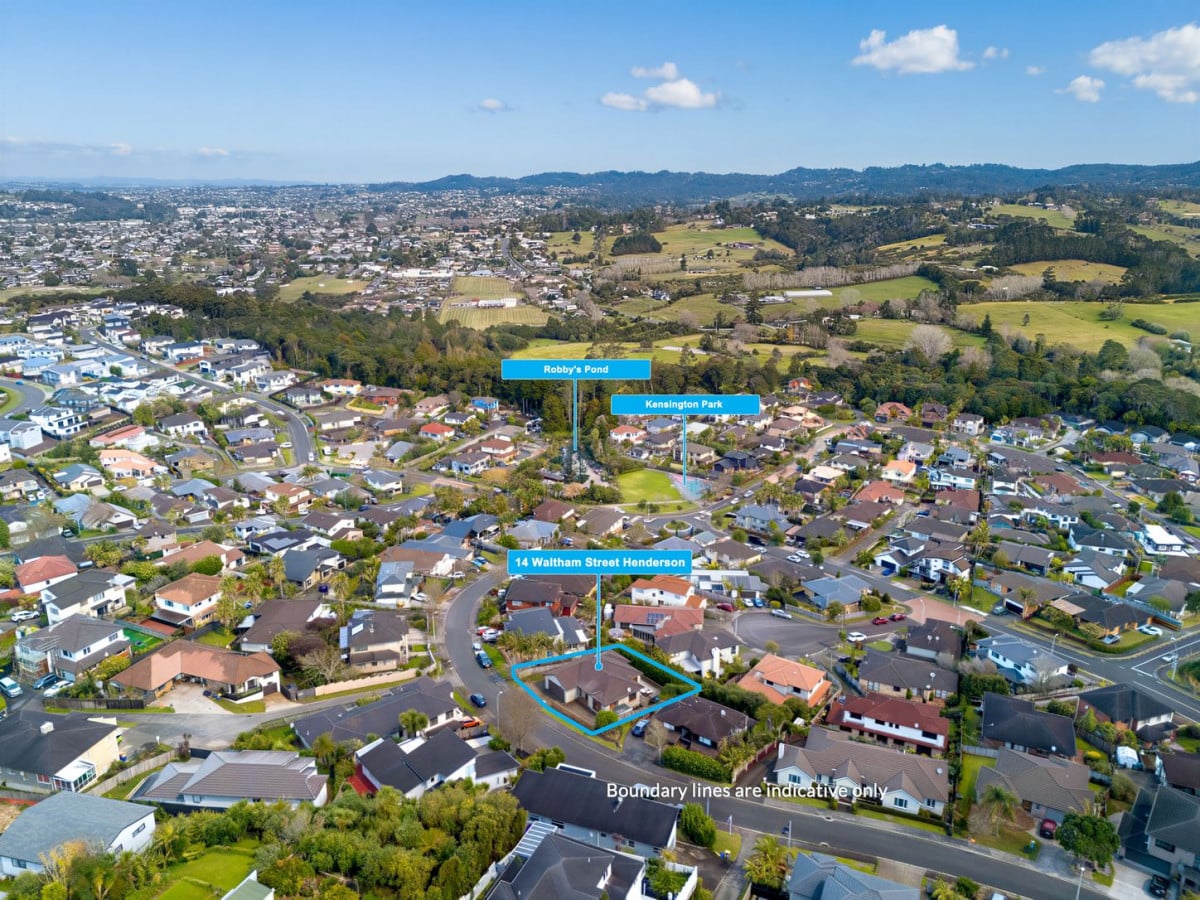 607m2 section, with uninterrupted views of the Waitakere Ranges, 256m2 4 beds 2.5 baths house with double garage, 14 Waltham Street, Henderson, Auckland