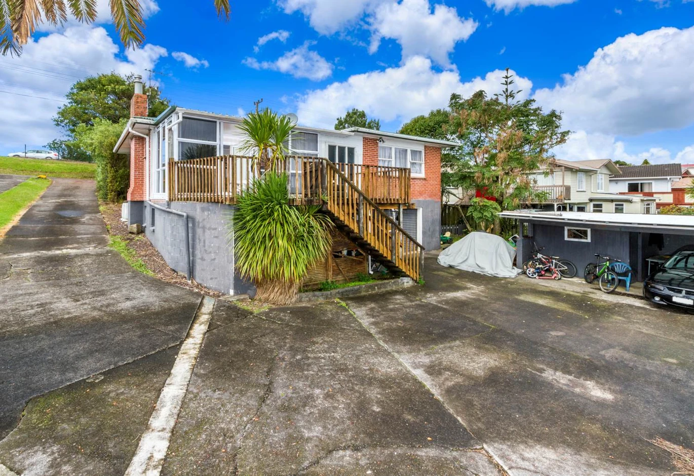 575m2 section on Local Centre zoning, 118m2 Brick 3 beds 2 baths house with carport and standalone double garage, Downstairs a massive rumpus room and Complete with an additional bathroom and laundry, 450 Don Buck Road Massey, Auckland