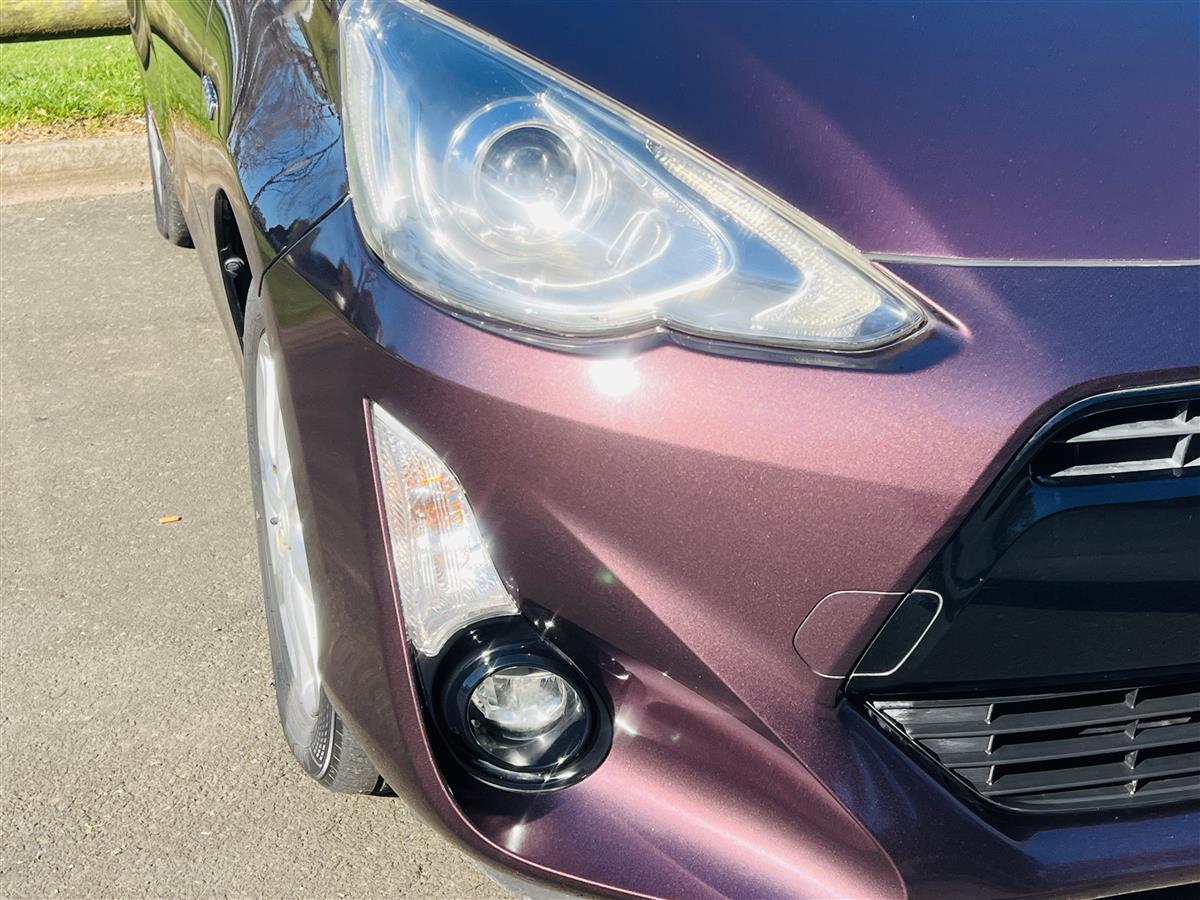 2015 Toyota Aqua G PUSH BUTTON START CRUISE CONTROL Hatchback Automatic, Purple, 5 seats, Hybrid, 1,500 cc, 55,080 km