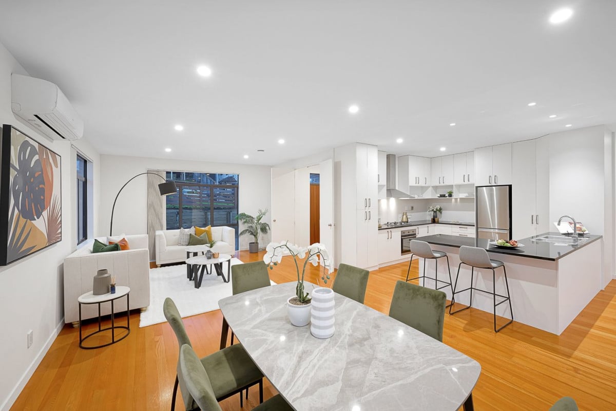 607m2 section, with uninterrupted views of the Waitakere Ranges, 256m2 4 beds 2.5 baths house with double garage, 14 Waltham Street, Henderson, Auckland