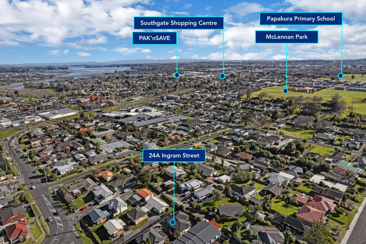 488m2 section, 136m2 Standalone 3 beds 2 baths house with garage, 24A Ingram Street, Papakura, Auckland