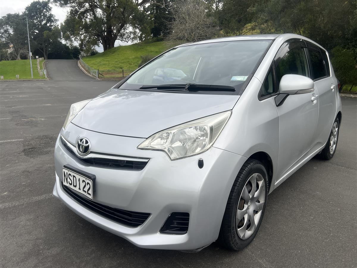 2012 Toyota Ractis /CURRENT WOF AND REGO Hatchback Automatic, 5 seats, Silver, Petrol, 1,320 cc, 57,800 km